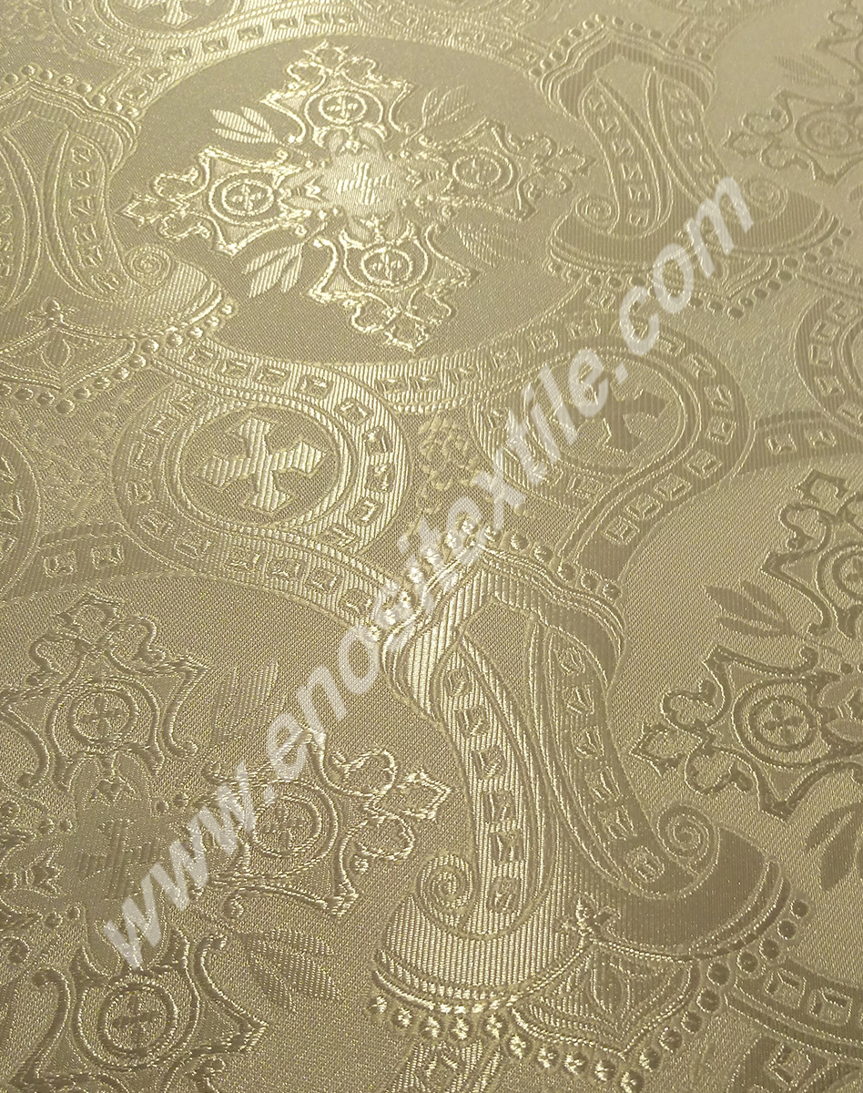 KL-051 White-Silver Brocade Fabrics